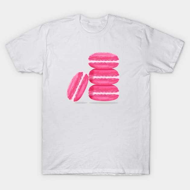 Pink macaron cakes T-Shirt by neyvmila